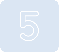 Number five on dark background.