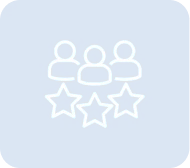 Three figures with three stars below.